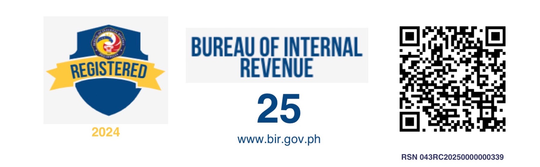 BIR Registration Seal Badge