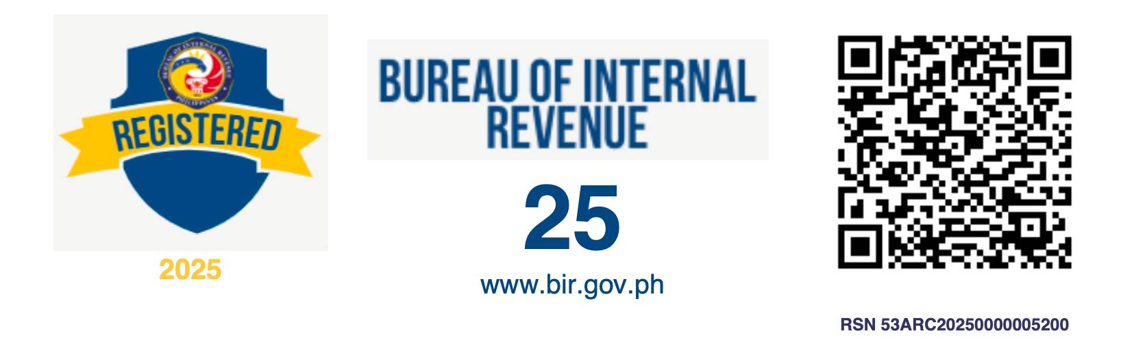 BIR Registration Seal Badge