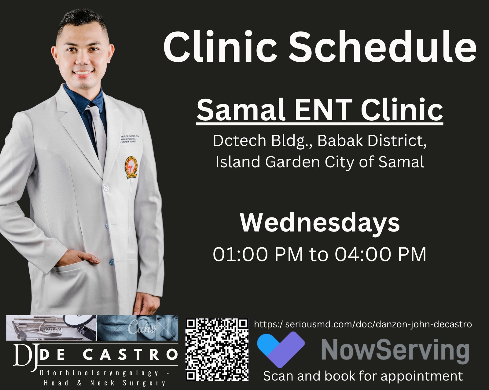 Dr. DANZON JOHN DE CASTRO, Davao City and Samal City